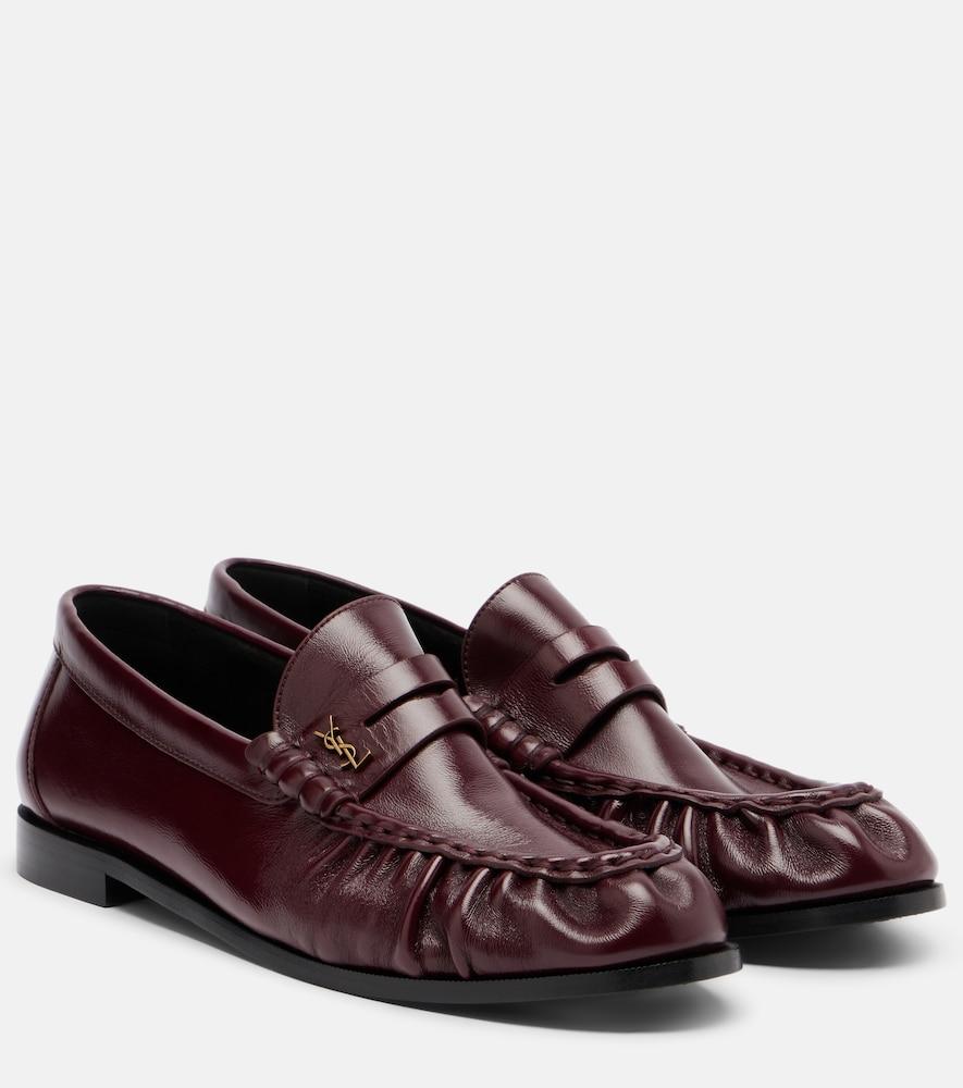 saint laurent le loafer leather penny loafers
