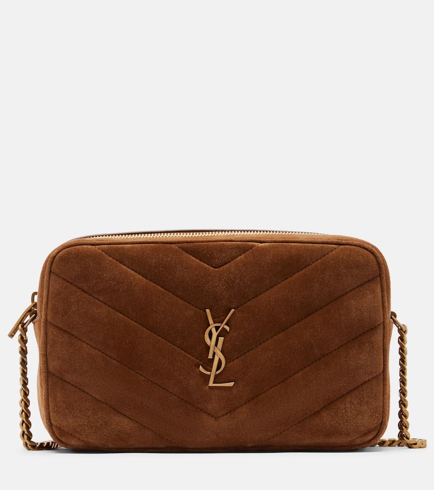 saint laurent loulou medium suede camera bag