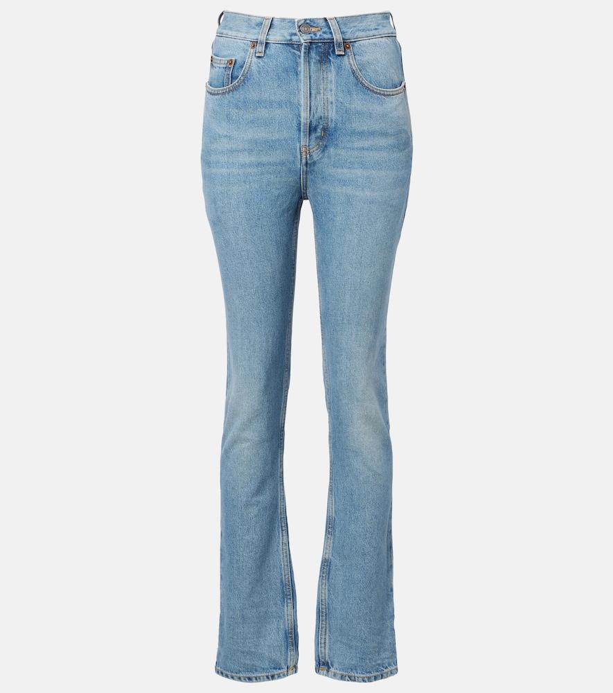 saint laurent mid-rise bootcut jeans