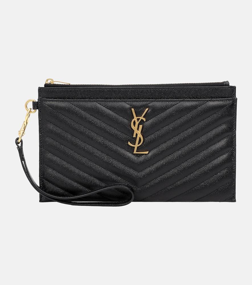 saint laurent monogram large leather pouch