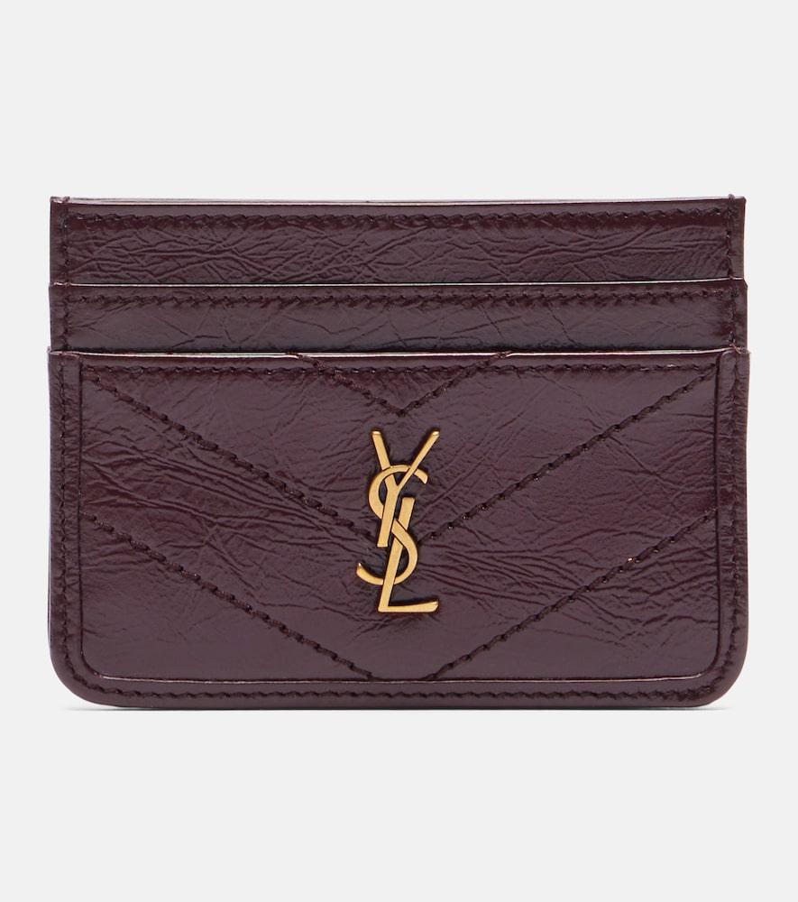 saint laurent niki leather card holder