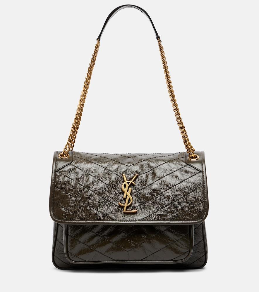 saint laurent niki medium leather shoulder bag