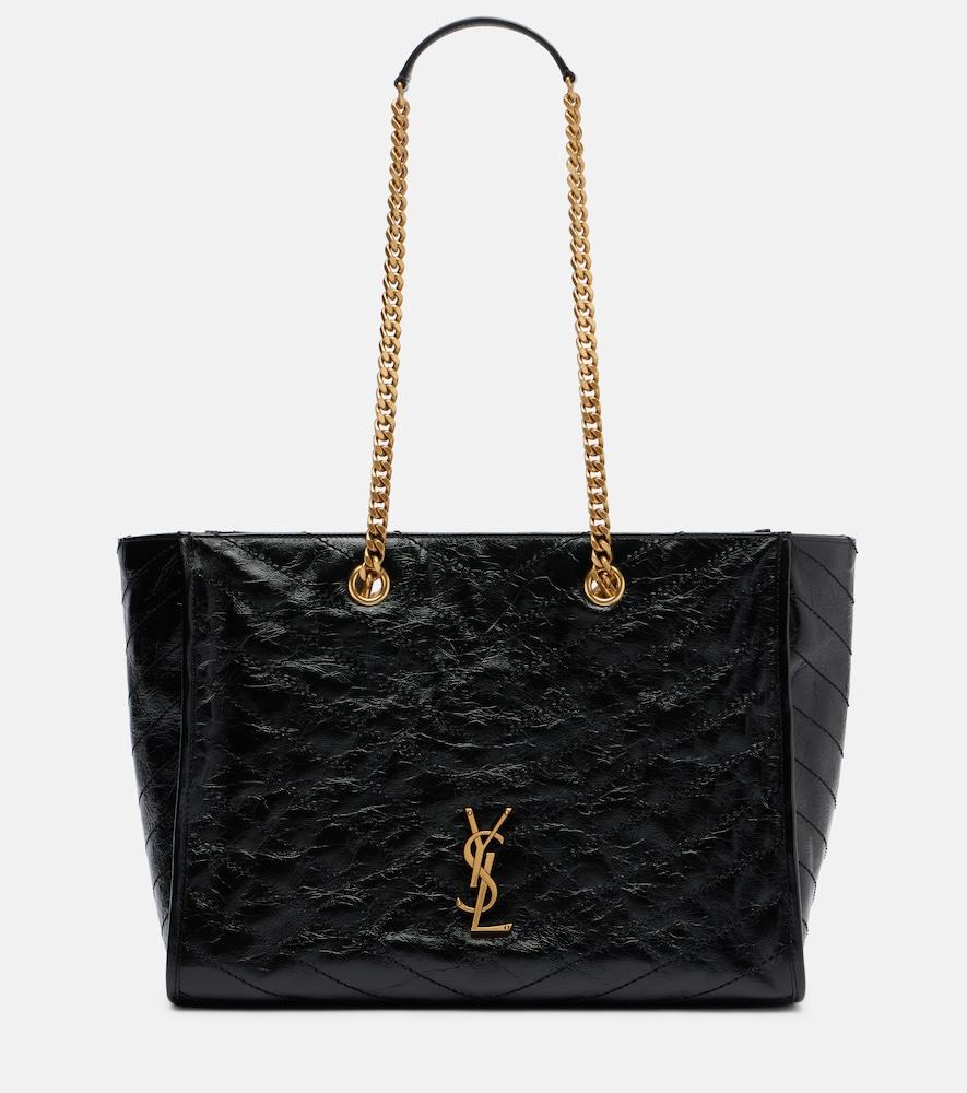 saint laurent niki medium leather tote bag