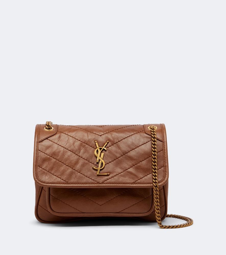 saint laurent niki small leather shoulder bag