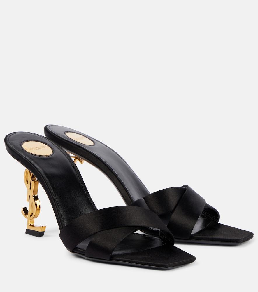 saint laurent opyum 85 satin crêpe mules