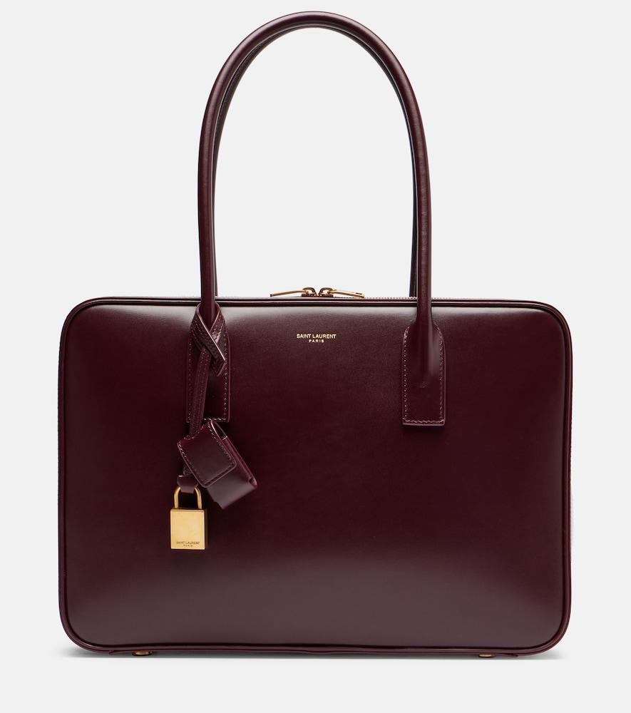 saint laurent sac de jour leather tote bag