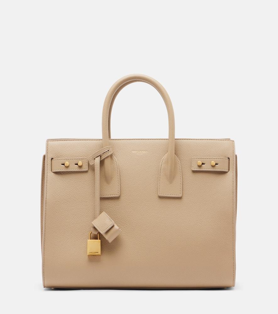 saint laurent sac de jour small leather tote bag