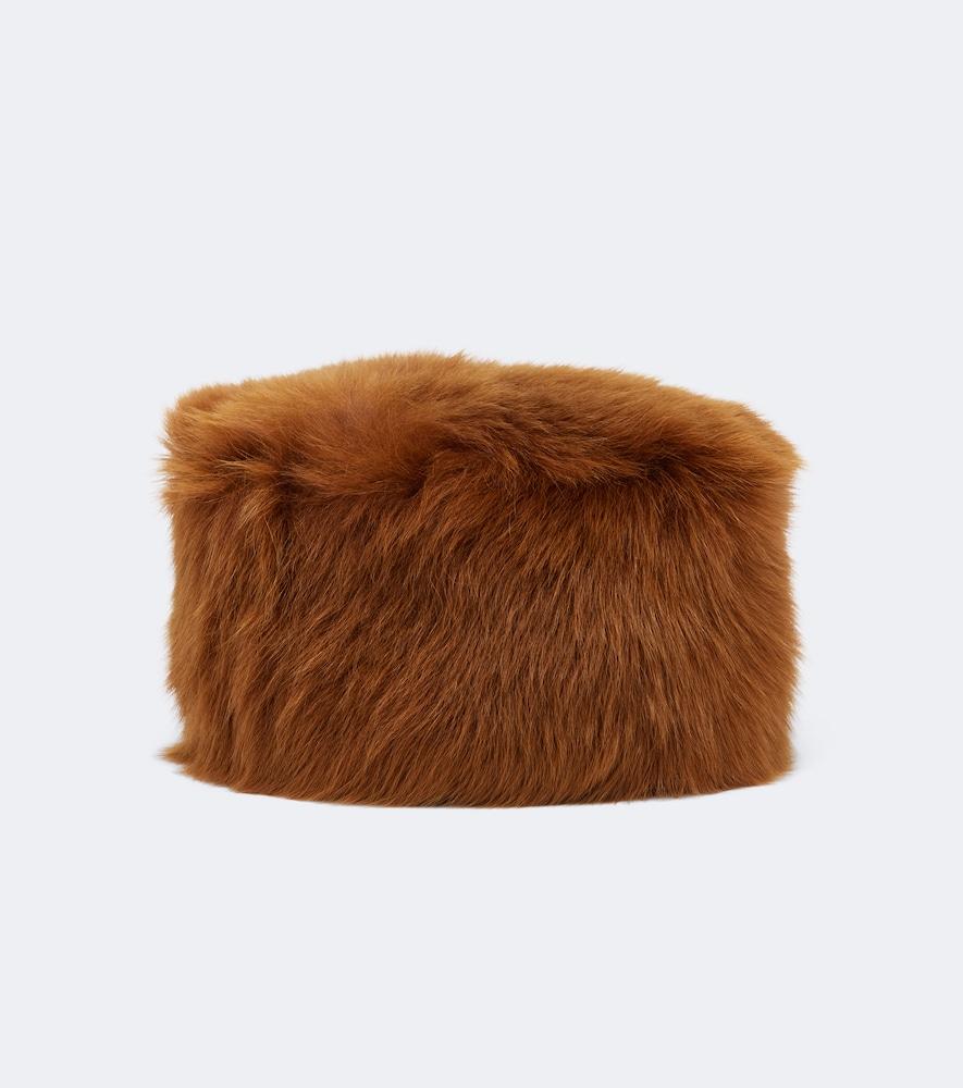 saint laurent shearling hat