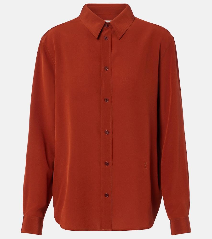 saint laurent silk shirt
