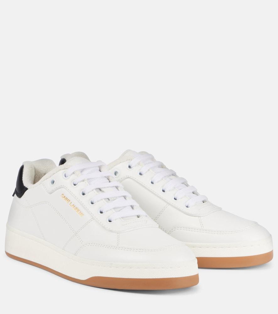 saint laurent sl/61 leather low-top sneakers