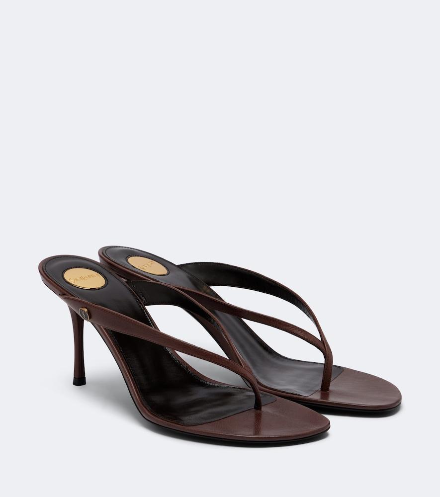saint laurent sue leather thong sandals