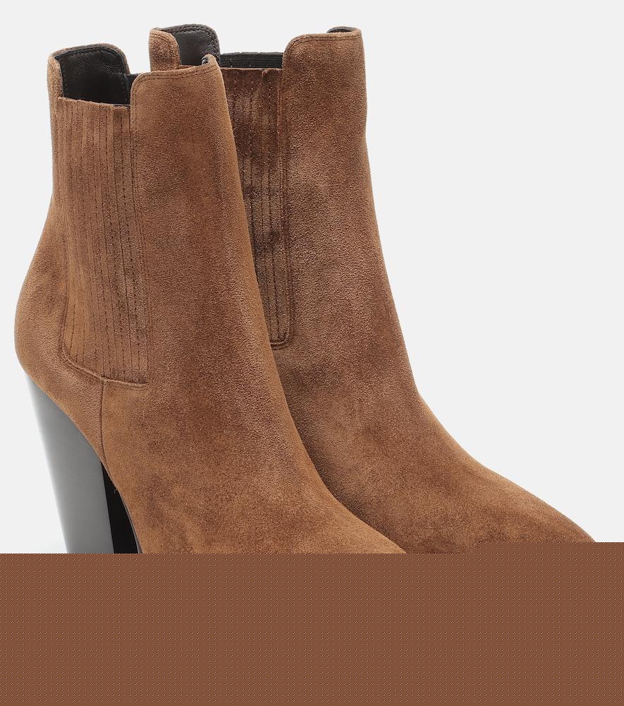 saint laurent theo 95 suede ankle boots
