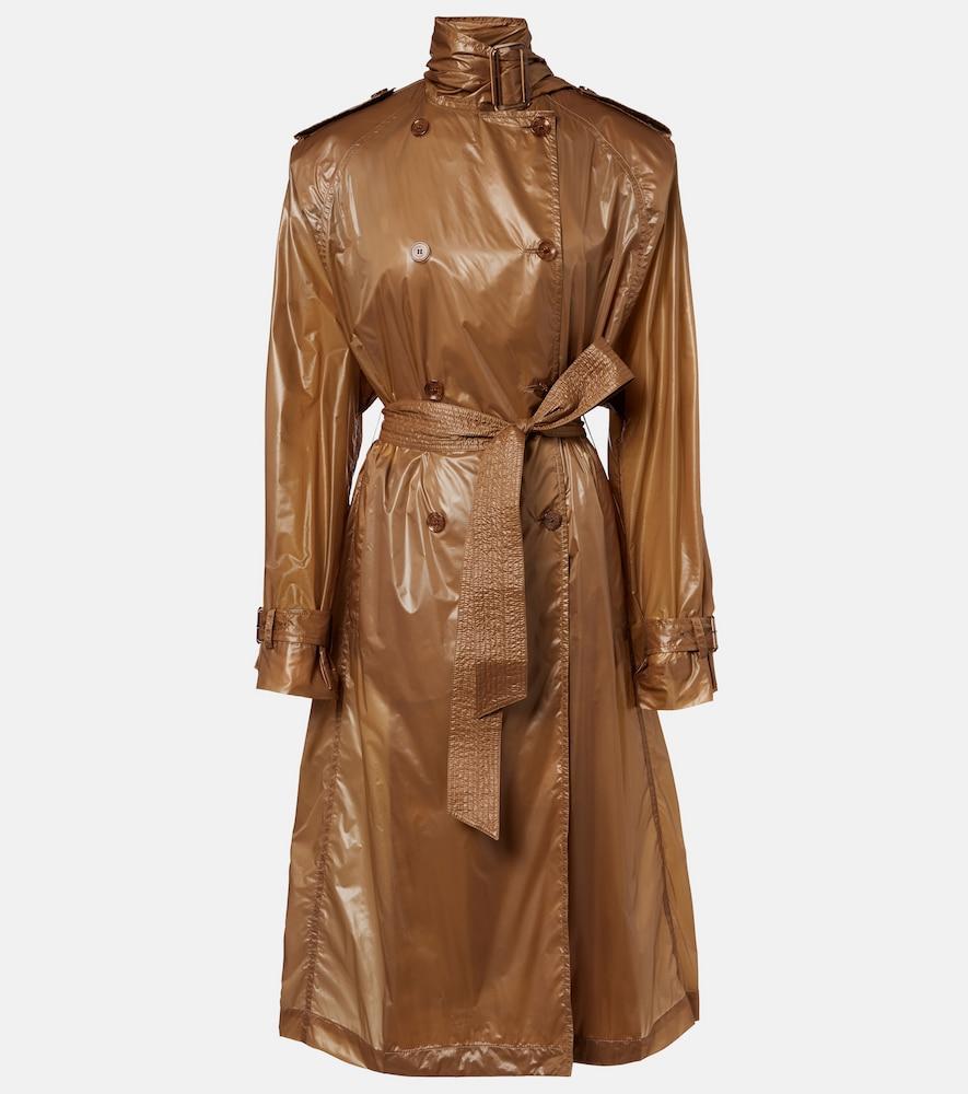 saint laurent tie-neck trench coat