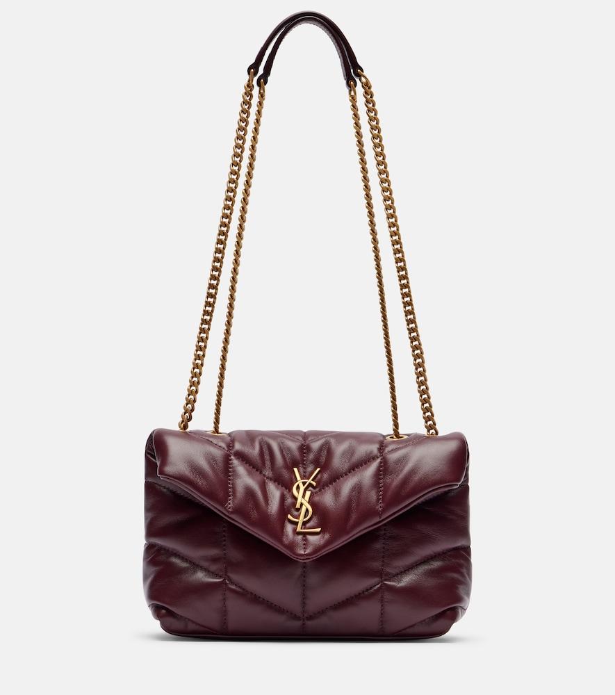 saint laurent toy puffer leather shoulder bag