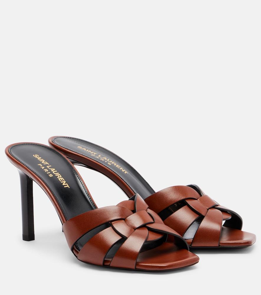 saint laurent tribute 85 leather sandals