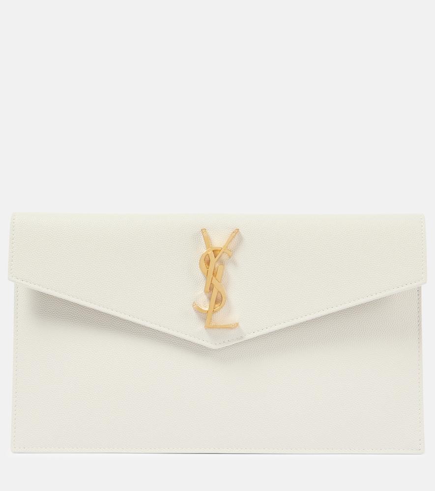 saint laurent uptown leather clutch