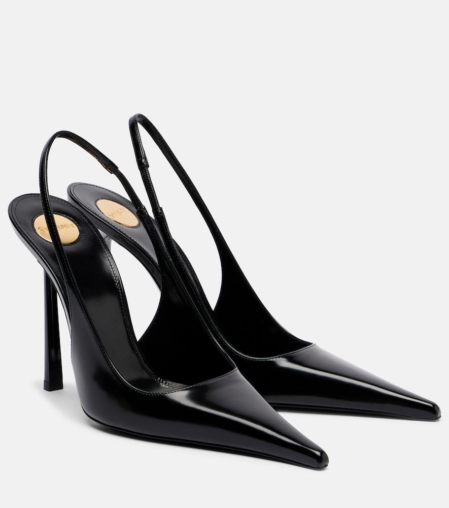 saint laurent vendome 110 leather slingback pumps