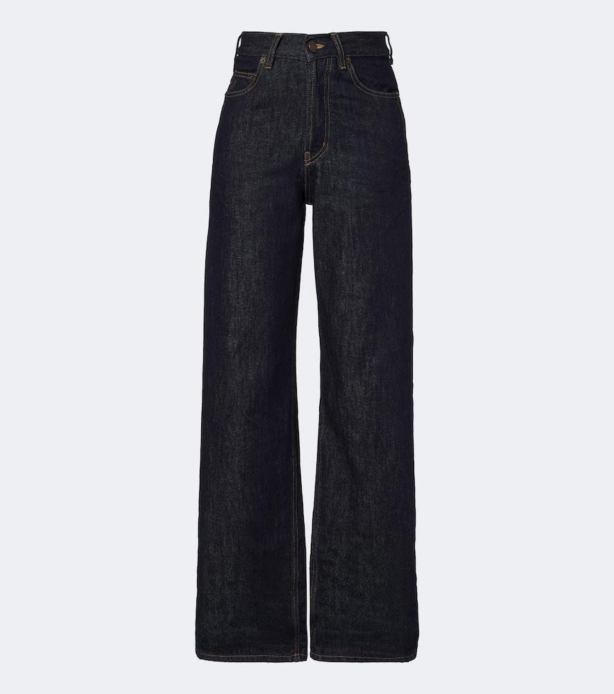 saint laurent wide-leg jeans
