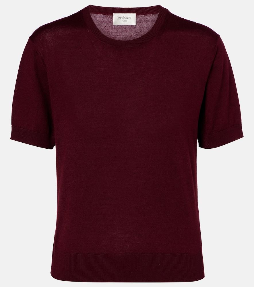 saint laurent wool, cashmere, and silk sweater