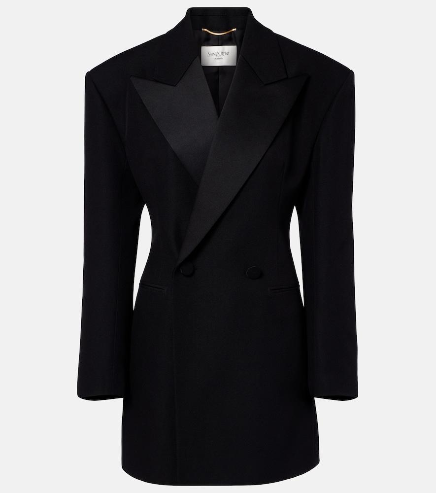 saint laurent wool-blend blazer
