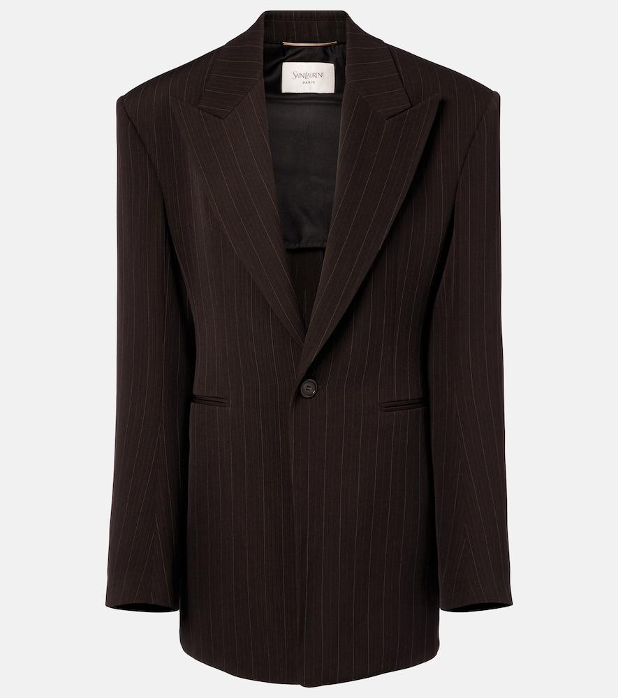 saint laurent wool-blend blazer