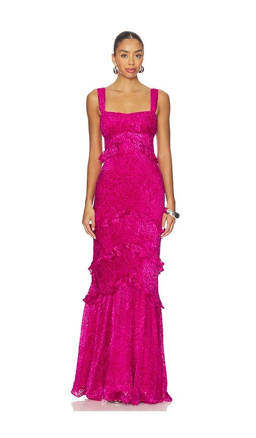 saloni chandra dress in fuchsia. - size 2 (also in 4)