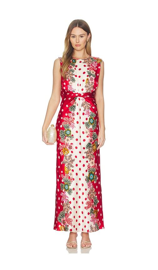 saloni gwen dress in red,white. - size 12 (also in 2)
