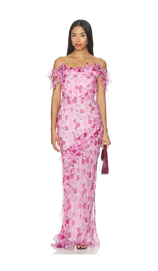 saloni nina dress in pink. - size 0 (also in 2, 10)