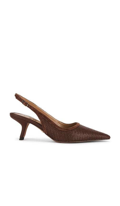 sam edelman bianka slingback heel in brown. - size 5 (also in 6.5, 8.5, 9)
