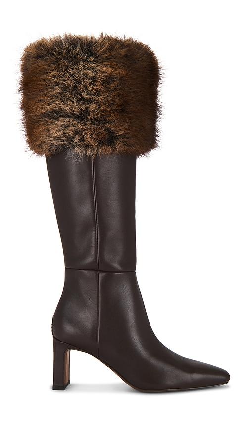 sam edelman sylvia cozy boot in chocolate. - size 8 (also in 9)