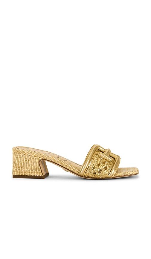 sam edelman waylon weave sandal in metallic gold. - size 10 (also in 6, 6.5, 7, 7.5, 8.5, 9)