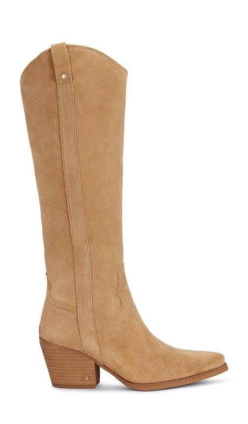 sam edelman wyatt wide calf boot in tan. - size 10 (also in 6, 6.5, 7, 7.5, 8, 8.5, 9, 9.5)