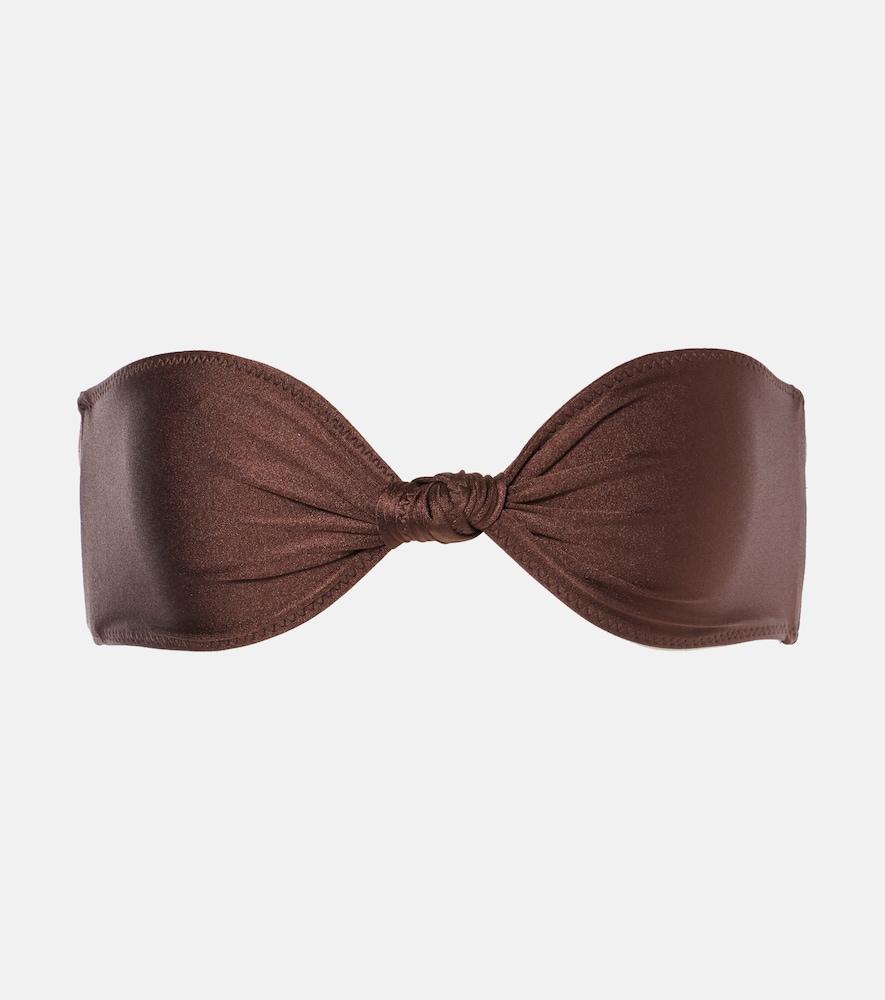 same knotted bandeau bikini top