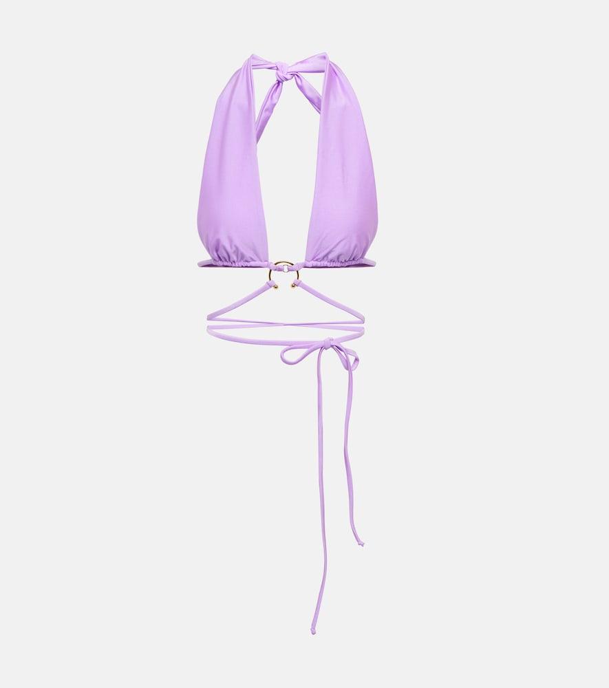 same pierced wrap bikini top