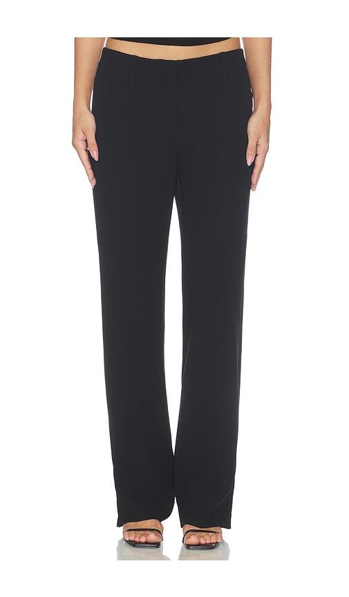 samsoe samsoe sabonnia trousers in black. - size l (also in m, s, xs)