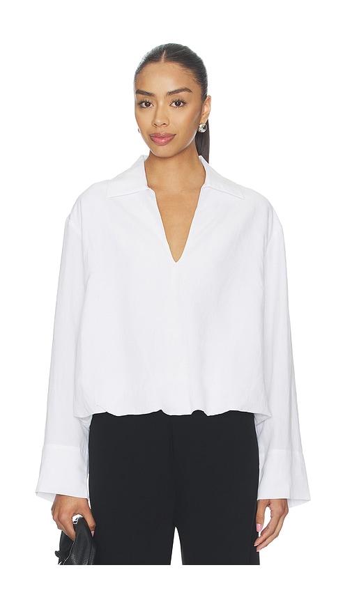 samsoe samsoe sadaphne shirt in white. - size s (also in xs)