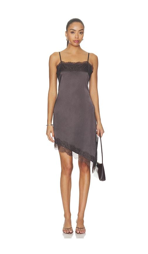 samsoe samsoe saebba lace dress in brown. - size s (also in xs)