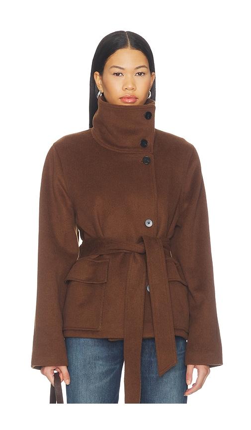 samsoe samsoe sagia jacket in brown. - size m (also in s, xs)