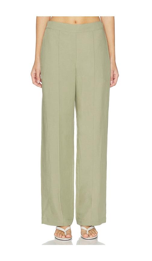 samsoe samsoe sahani trousers in sage. - size l (also in m)