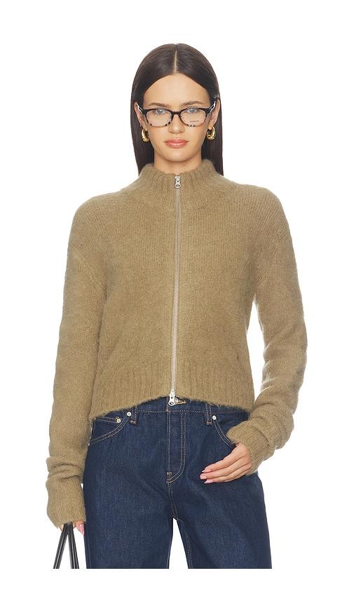 samsoe samsoe sajeanne cardigan in brown. - size l (also in m, s, xs)