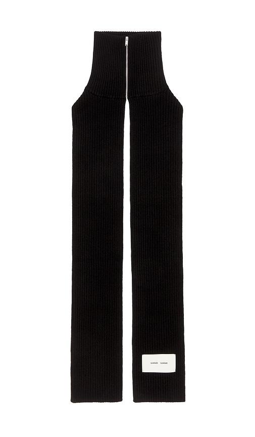 samsoe samsoe sakara neck scarf in black.