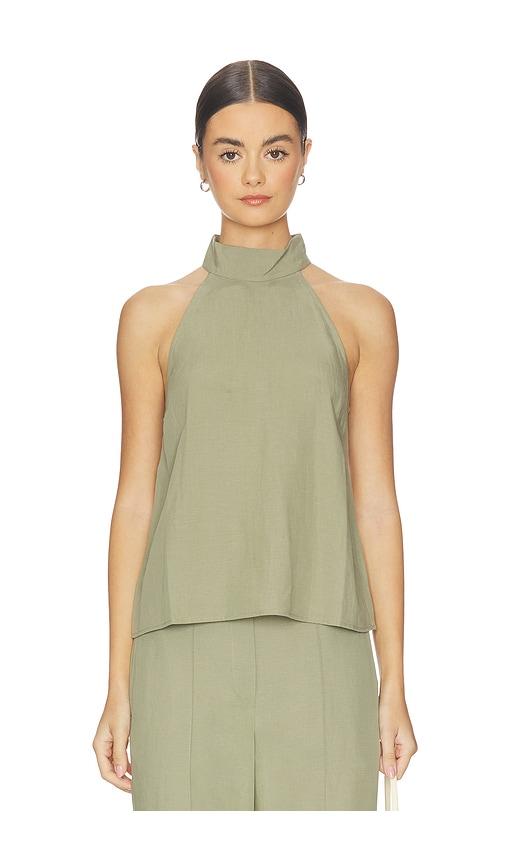 samsoe samsoe sarheos top in sage. - size l (also in xs, s, m)