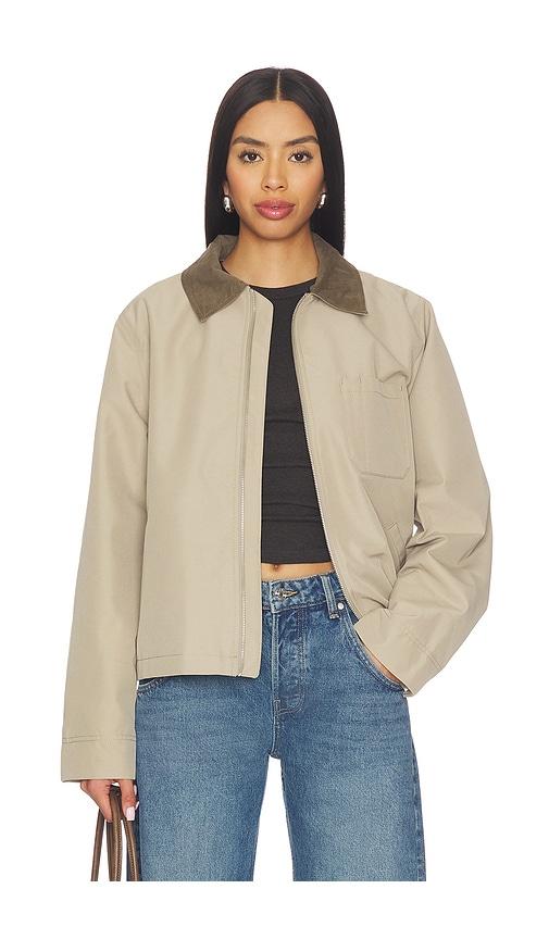 samsoe samsoe sarobinson jacket in beige. - size l (also in m, s)