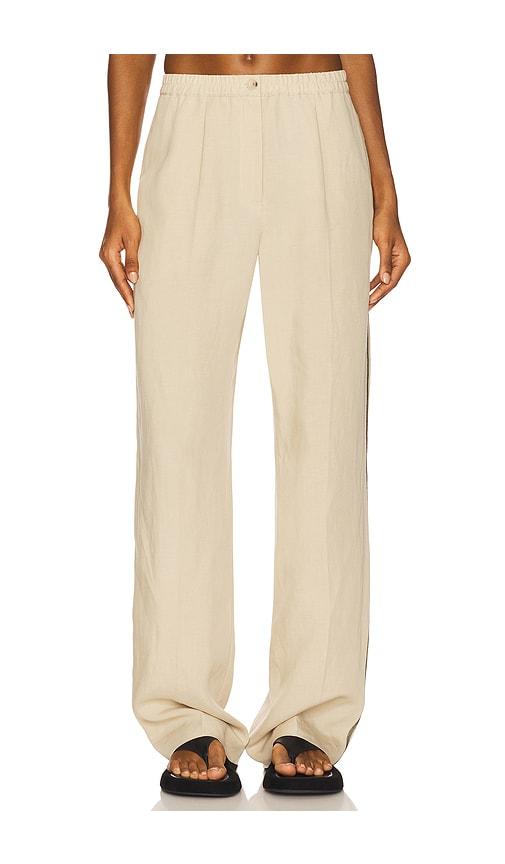 samsoe samsoe satove trousers in beige. - size xl (also in xs)