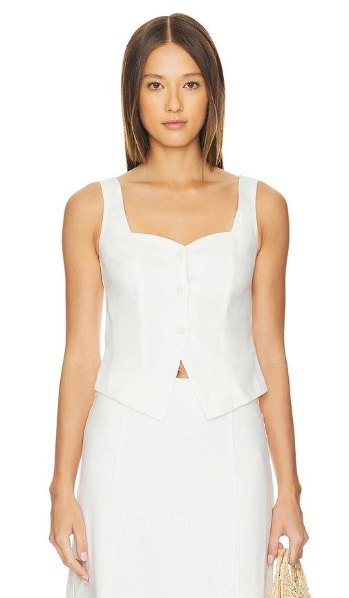 sancia the charlotte top in white. - size l (also in m, xl)