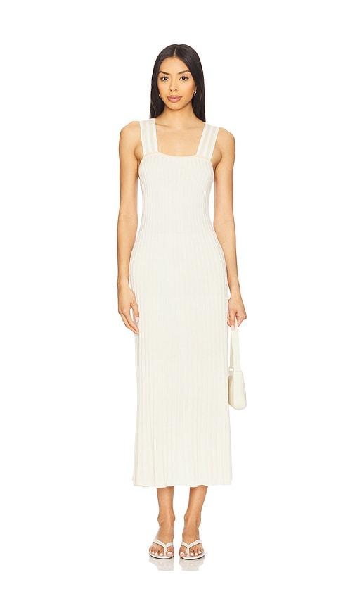 sancia the dominique knit dress in beige. - size l (also in m)