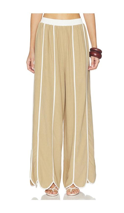 sancia the elayna pants in tan. - size l (also in m)
