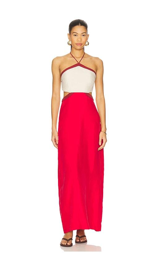 sancia the hazel dress in red. - size l (also in xs)