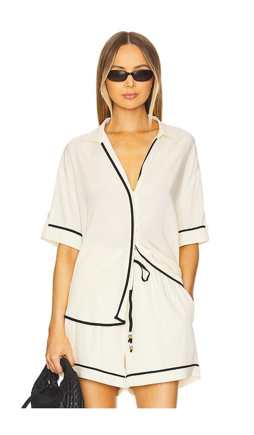 sancia the laine shirt in neutral. - size l (also in xs)