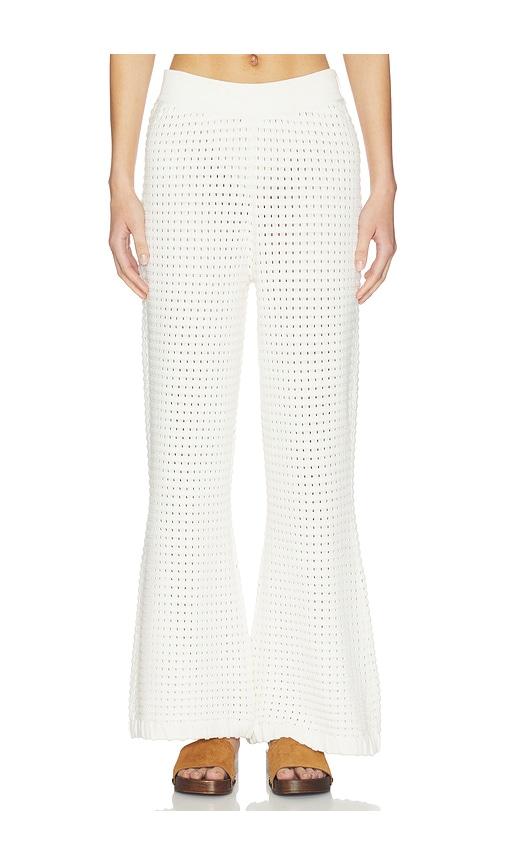 sancia the reid knit pants in white. - size l (also in xs, s, m, xl)